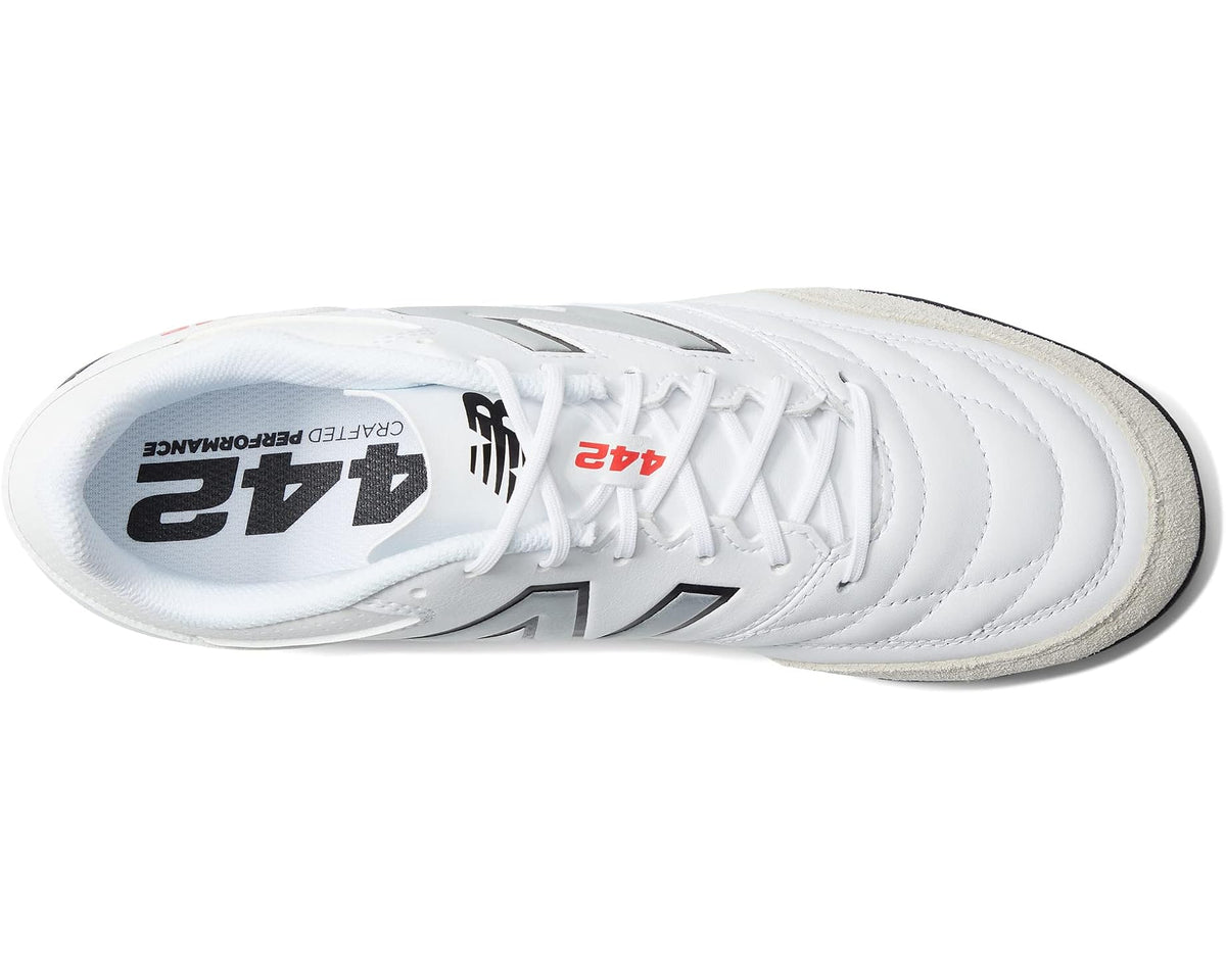 Men's New Balance 442V2 Team TF Soccer Cleats White/Black