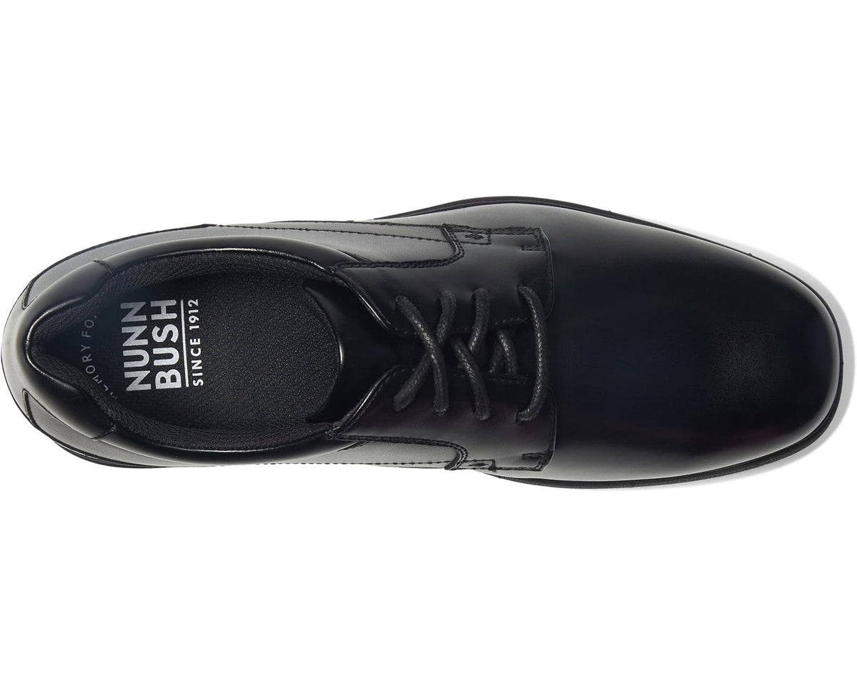 Men's Nunn Bush Sherman Slip Resistant Plain Toe Oxford Black