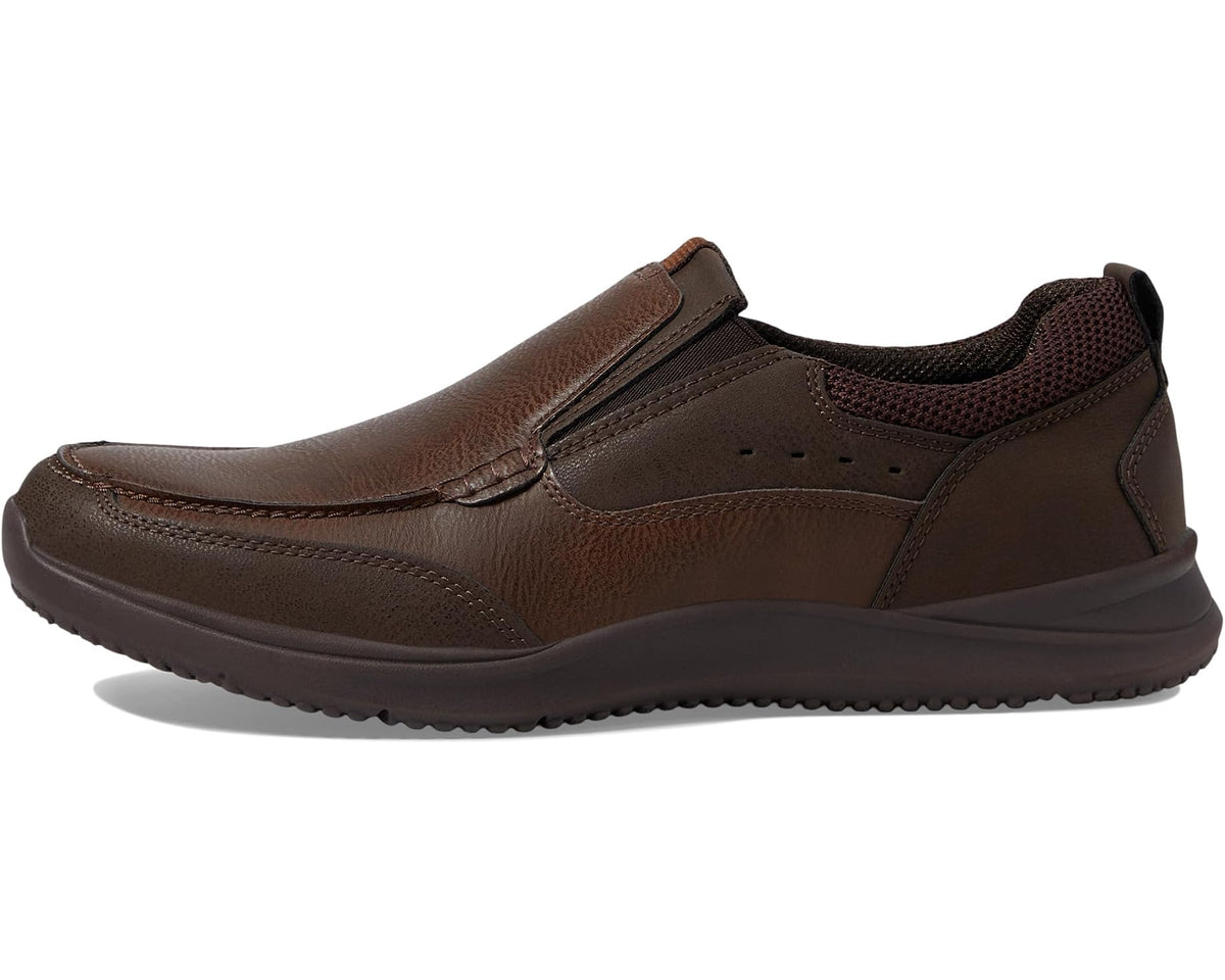 Men's Nunn Bush Conway Casual Slip-On Dark Brown
