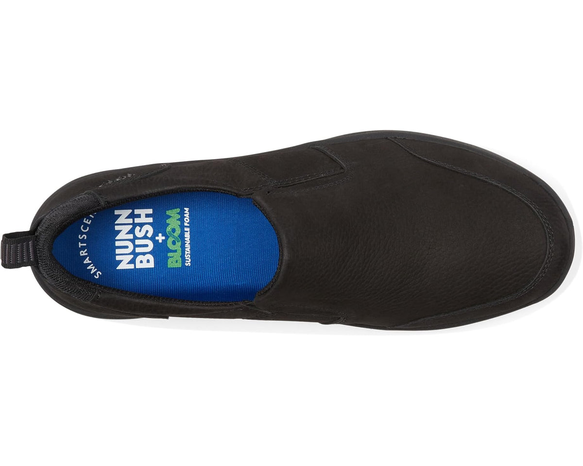 Men's Nunn Bush MAC Moccasin Toe Slip-On Black