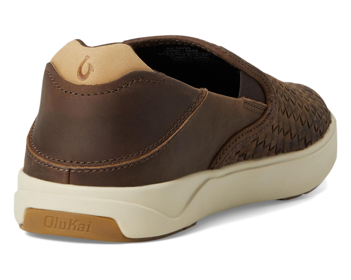 Men's OluKai Lae'ahi Lauhala Dark Java/Dark Java