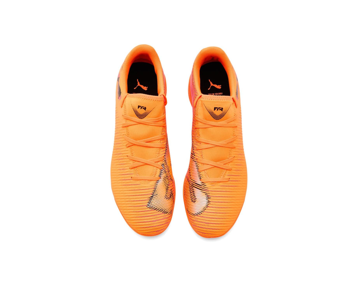 Men's PUMA Future 8 Play Indoor Trainer Soccer Shoes Heat Fire/Black/Ravish