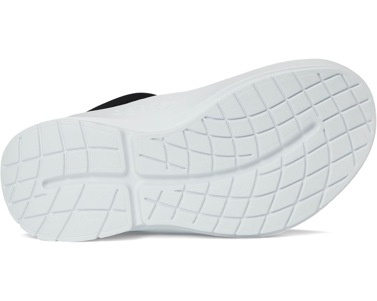 Men's OOFOS OOcoozie Sport Mule Shoe White/Black