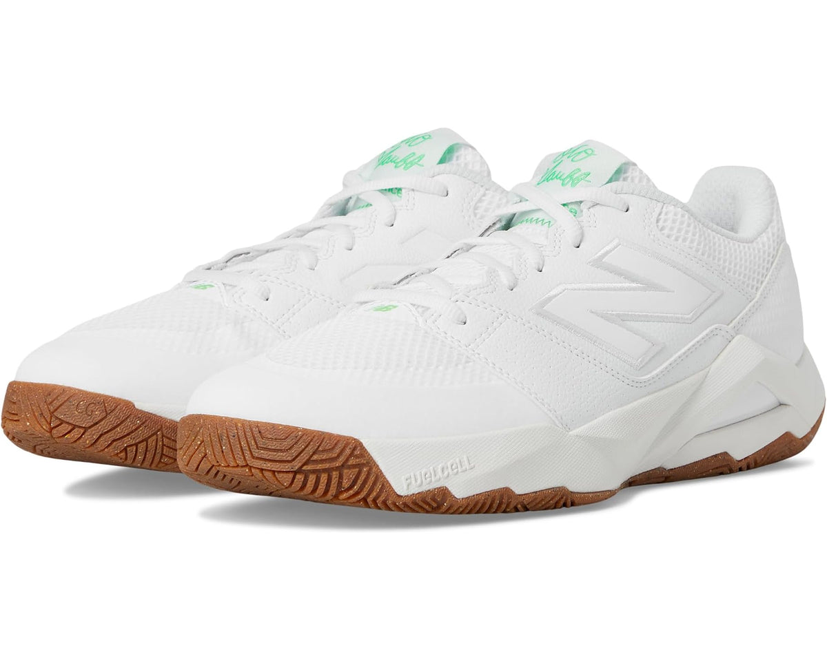 Men's New Balance FuelCell Delray V2 Tennis Shoes White/Green Apple