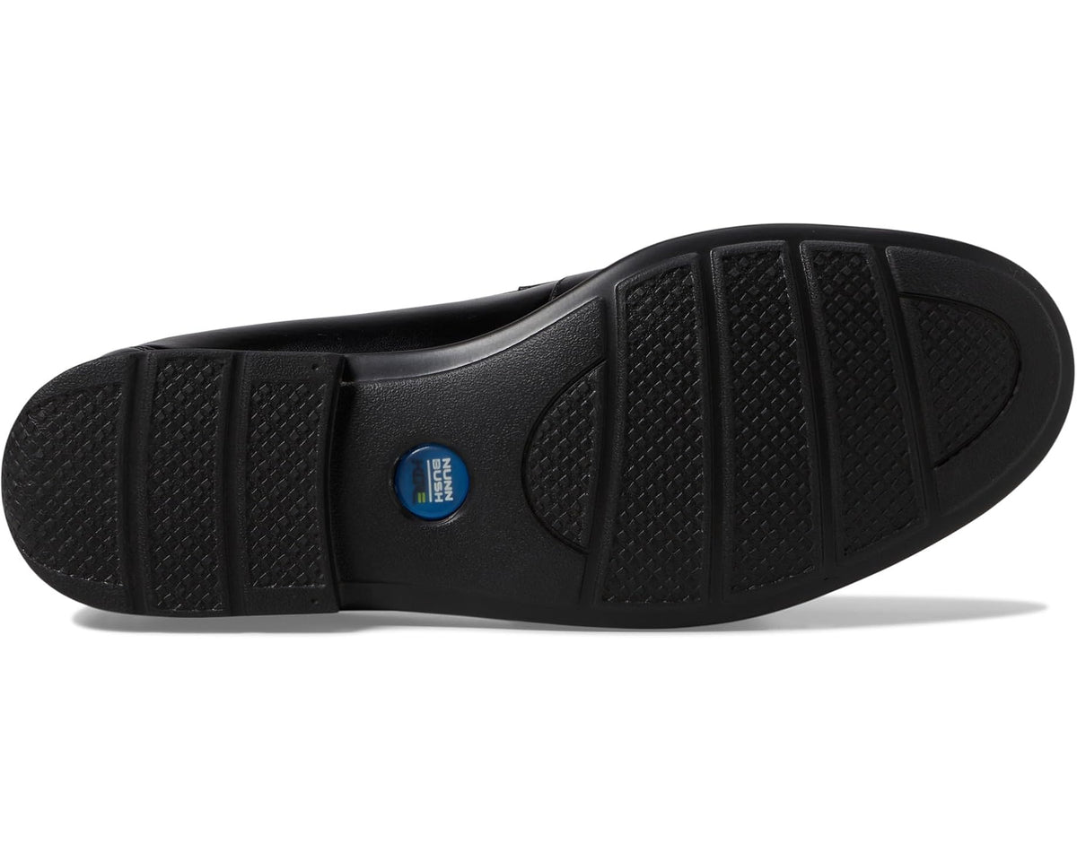 Men's Nunn Bush Drexel Moc Toe Penny Loafer with KORE Walking Comfort Technology Black