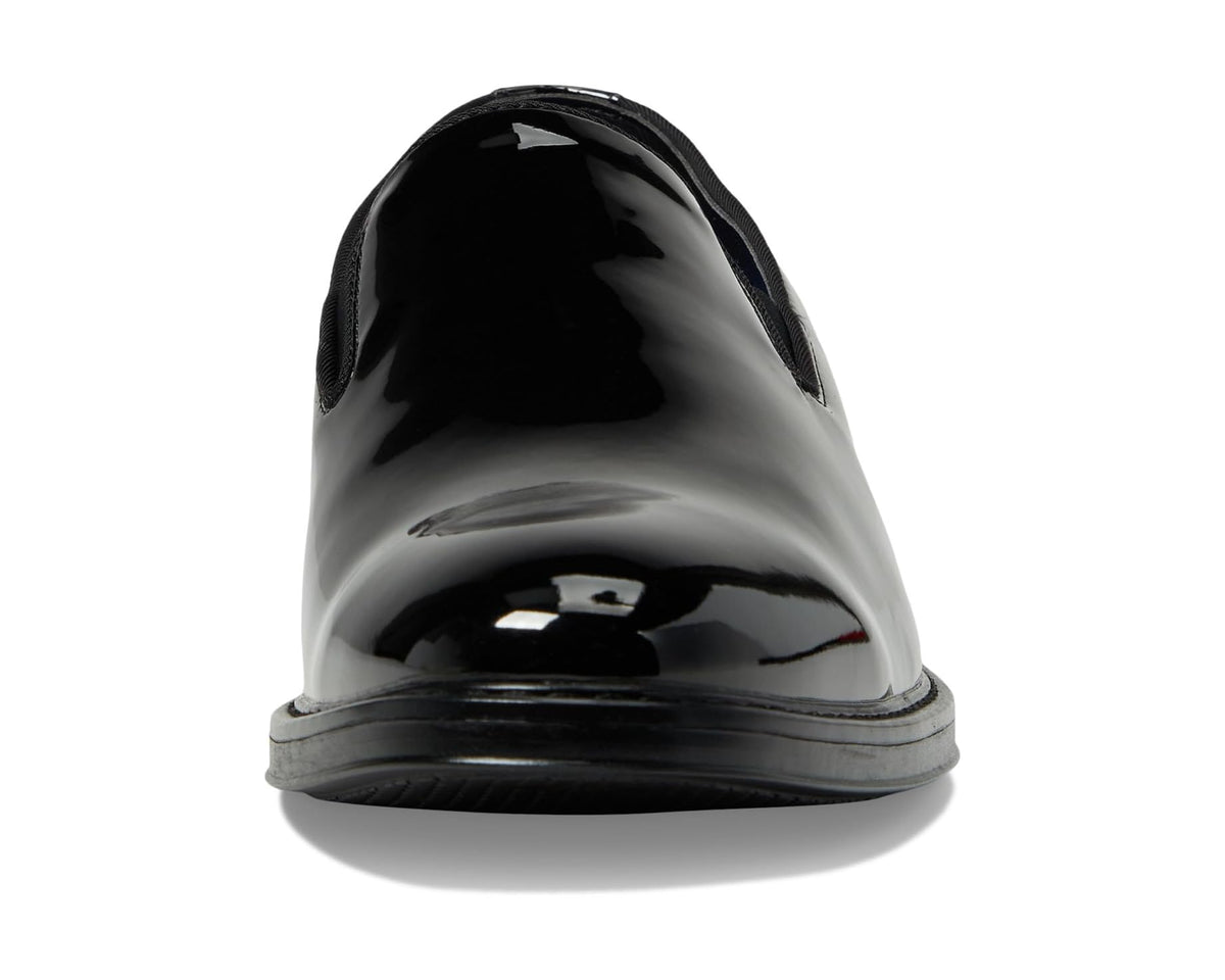 Men's Nunn Bush Centro Flex Formal Plain Toe Slip-On Black Patent