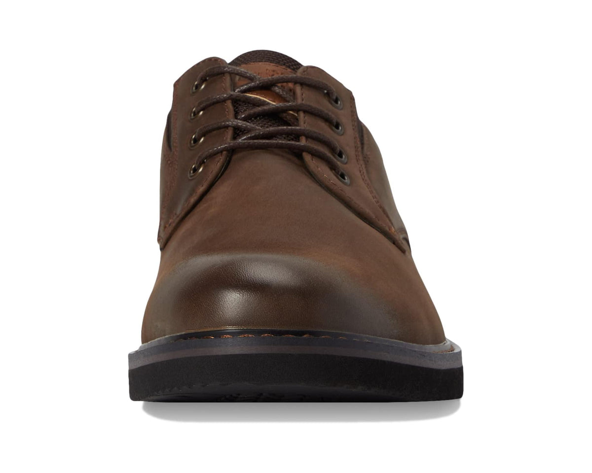 Men's Nunn Bush Denali Plain Toe Oxford Brown Crazy Horse