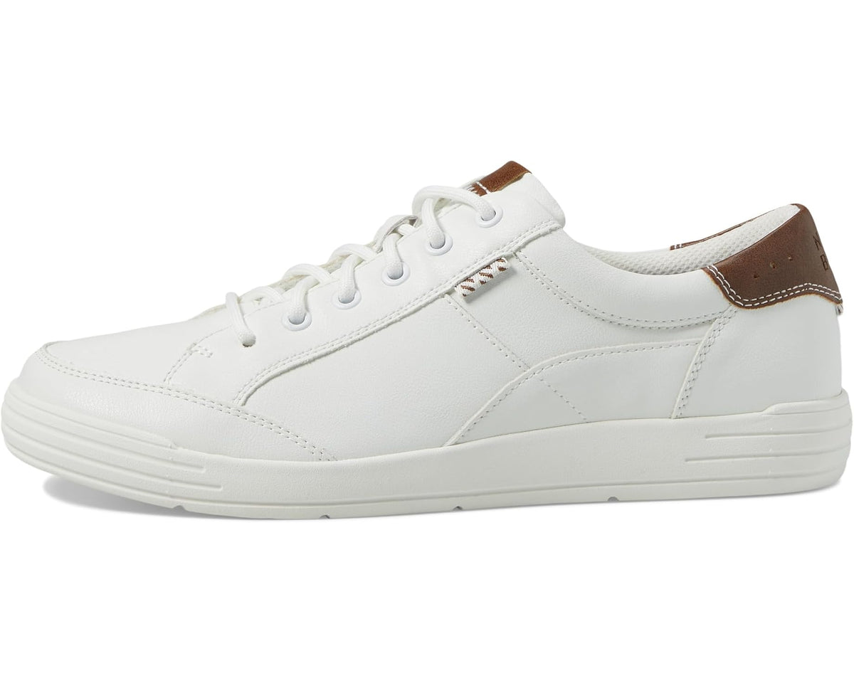 Men's Nunn Bush Kore City Walk Oxford Athletic Style Sneaker Lace Up White