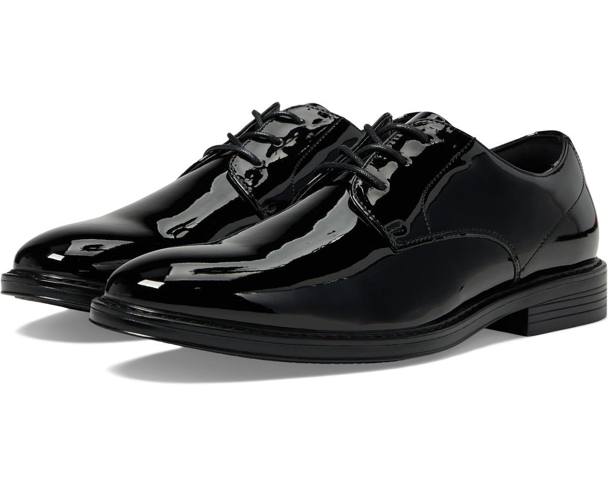 Men's Nunn Bush Centro Flex Formal Plain Toe Oxford Black Patent