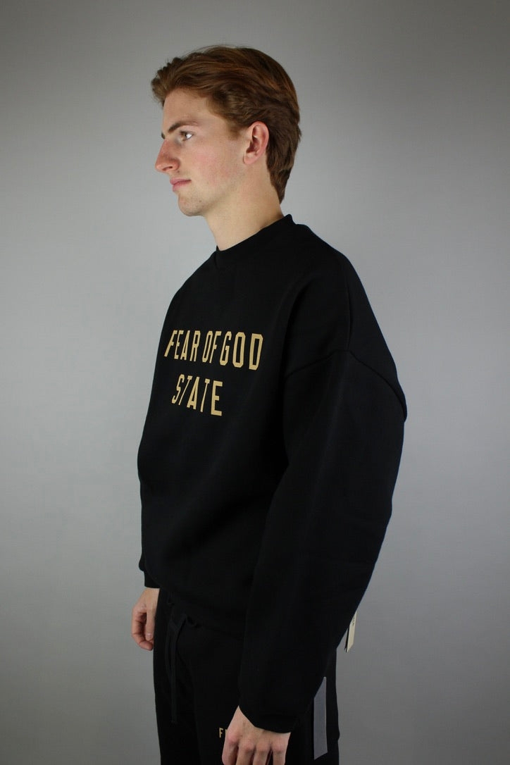 Fear of God Essentials Fleece Crewneck 'Black'