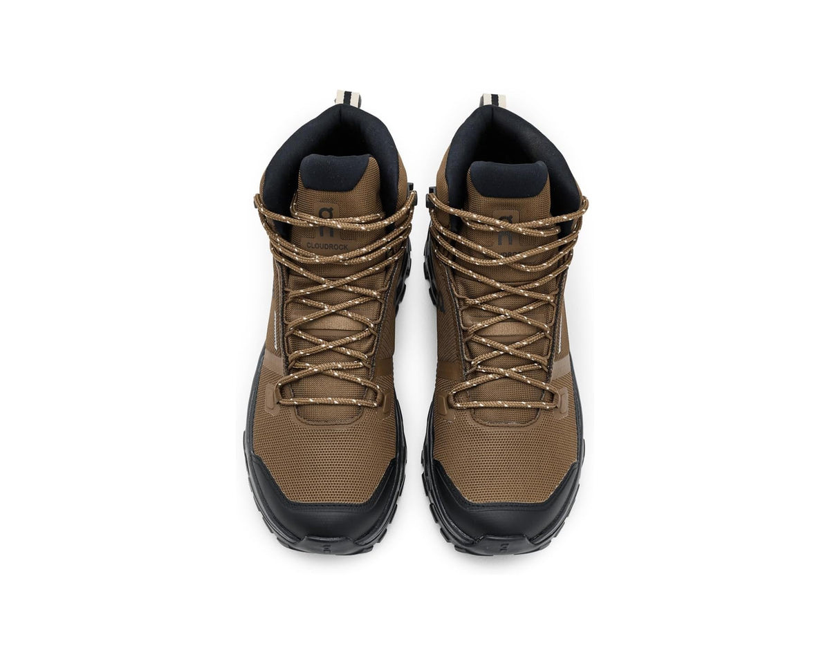 Men's On Cloudrock Mid Waterproof Earth/Black