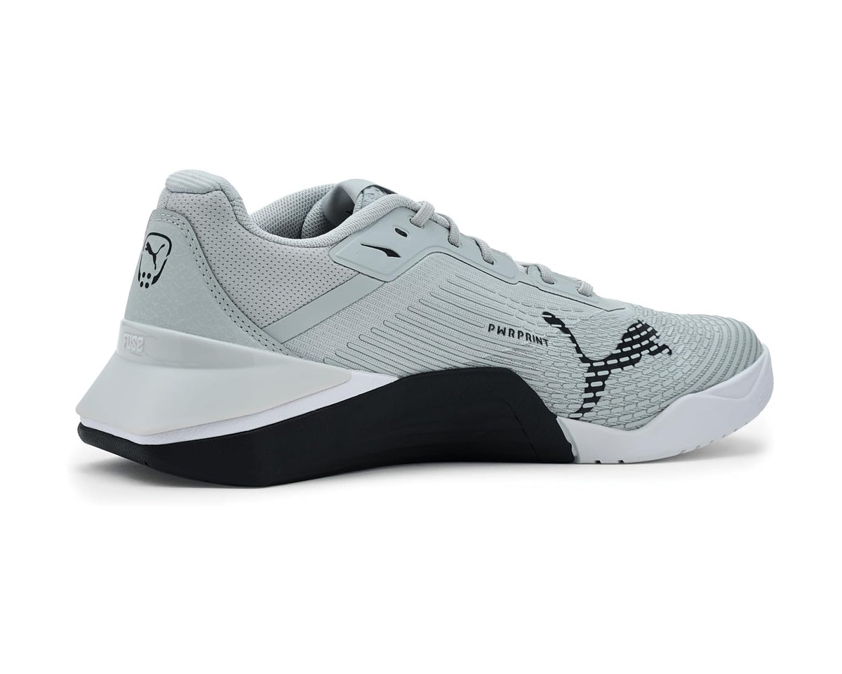 Men's PUMA Fuse 4.0 Cross Training Shoes Cool Light Gray/Puma Black/Lux Lime