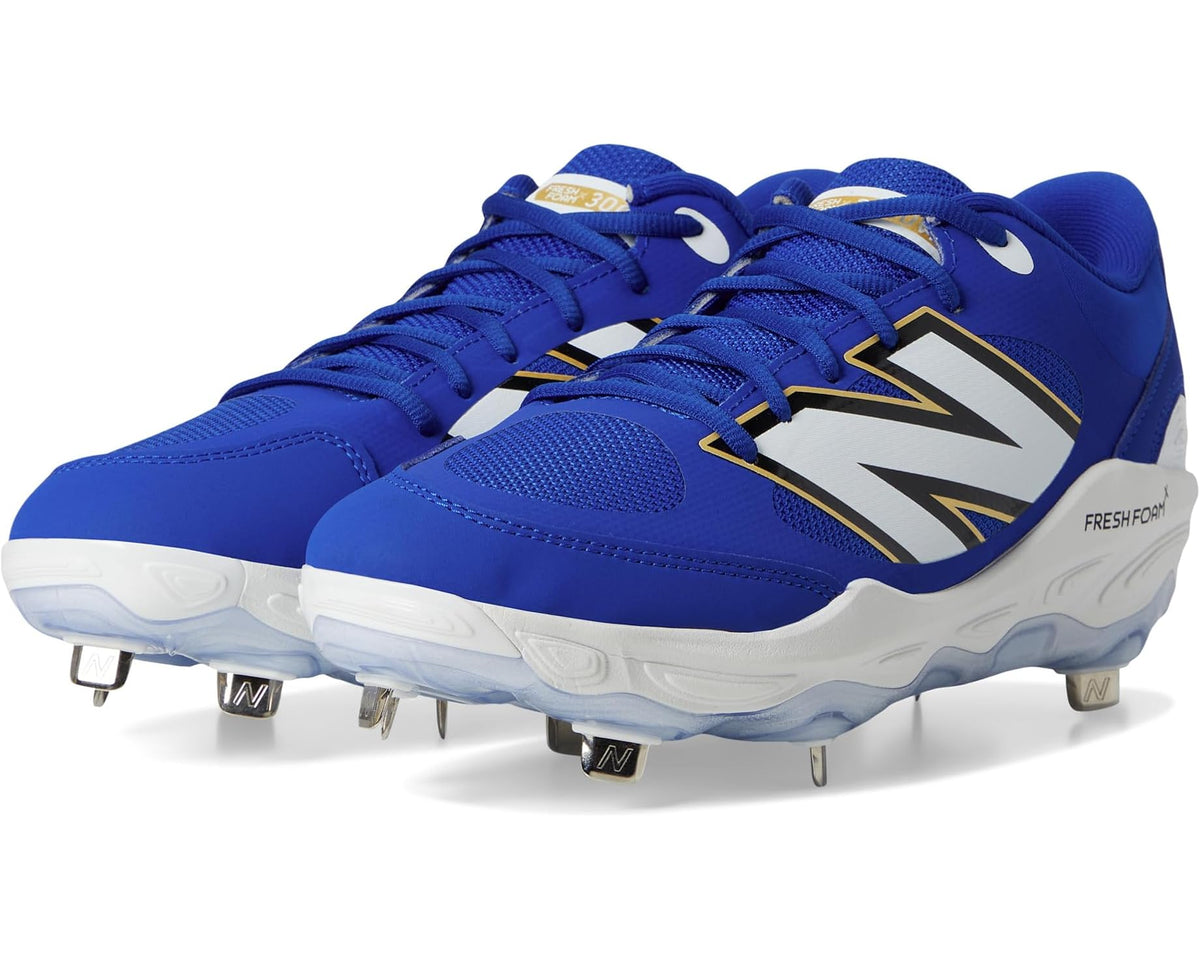 Men's New Balance Fresh Foam X 3000v7 Baseball Cleats Team Royal/White
