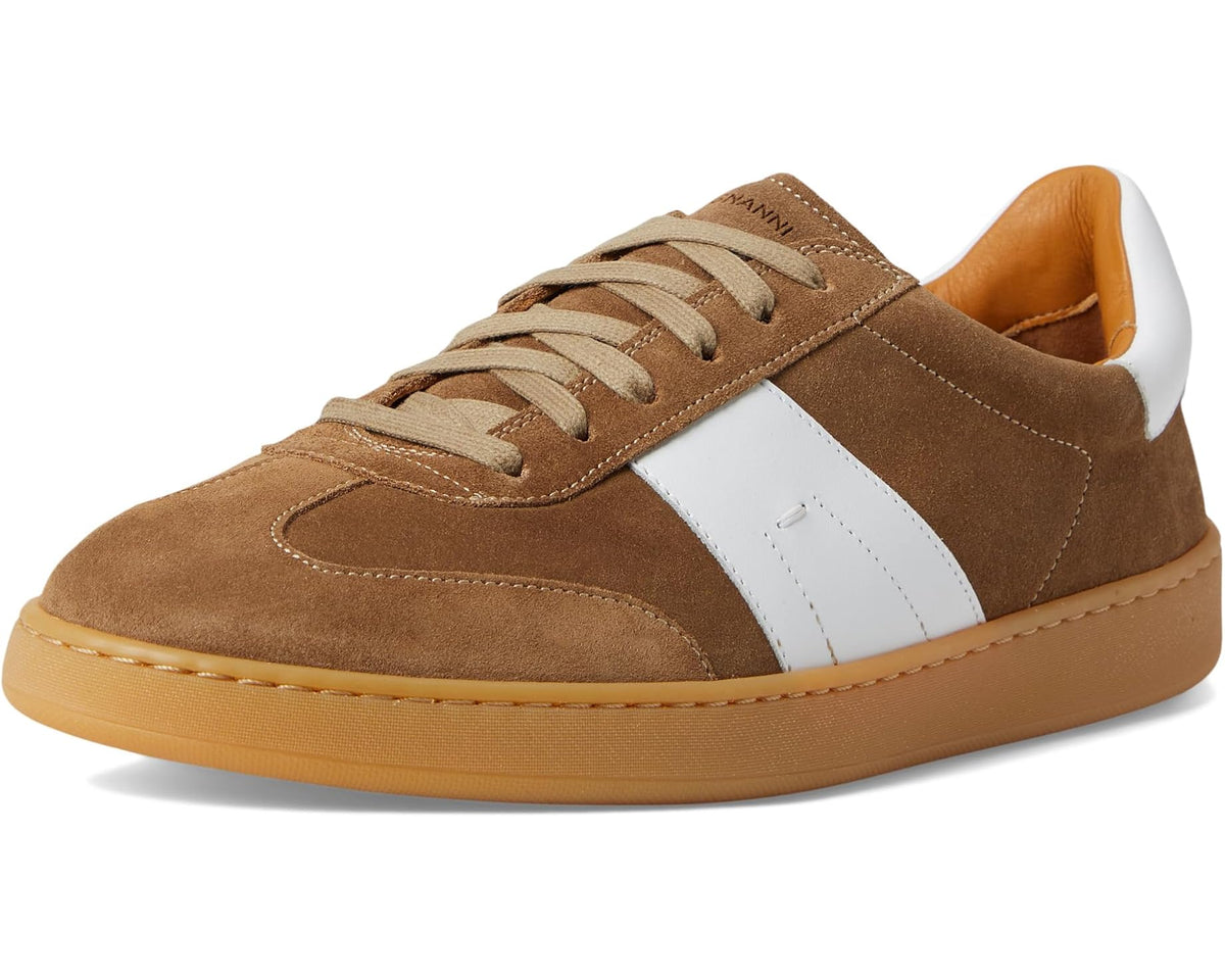 Men's Magnanni Primera Taupe Suede/White