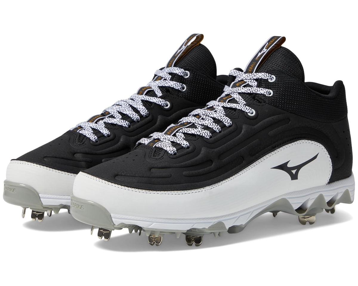Men's Mizuno 9-Spike Ambition 3 Mid Black/White