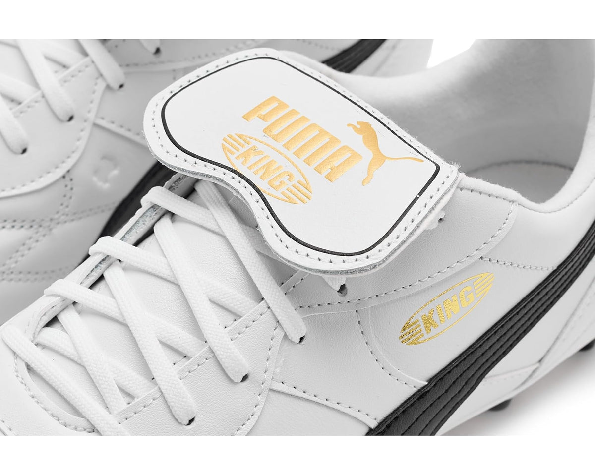 Men's PUMA King Top Firm, Artificial Ground Soccer Cleats White/Black