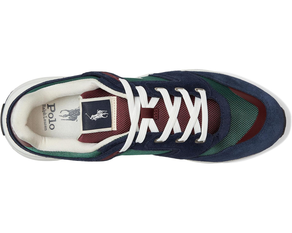 Men's Polo Ralph Lauren Train 89 Suede & Oxford Sneakers Collegiate Color-Block