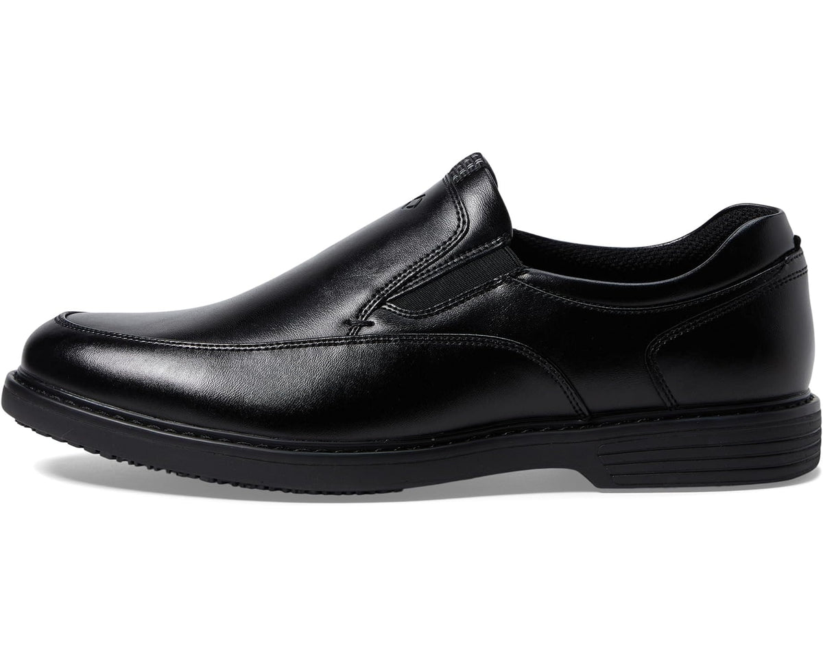 Men's Nunn Bush Wade Work Moc Toe Slip-On Black