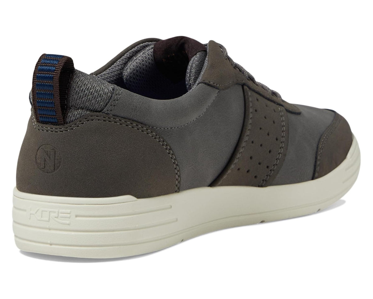 Men's Nunn Bush Kore City Walk Court U-Bal Oxford Athletic Casual Sneaker Lace Up Gray