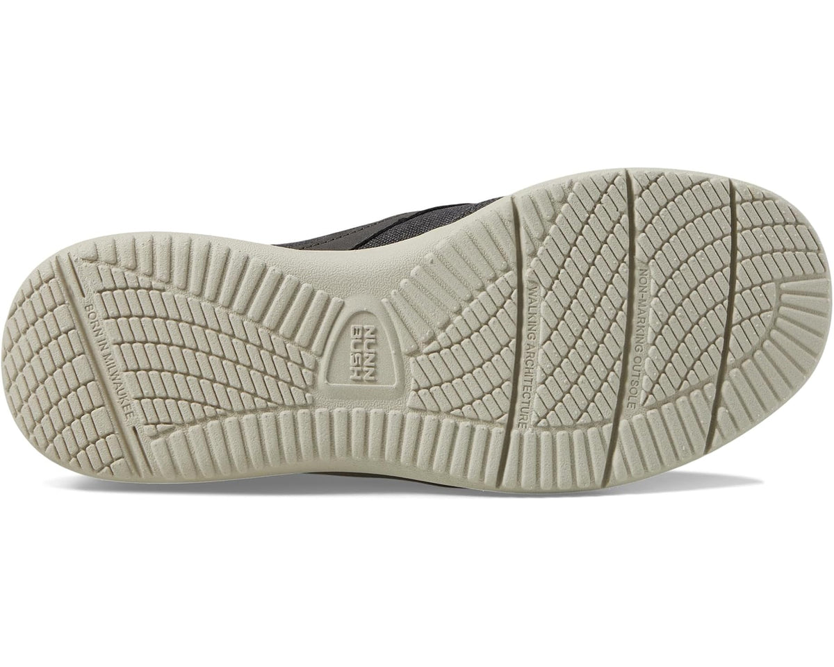 Men's Nunn Bush Conway EZ Canvas Moccasin Toe Slip-On Easy Slip-In Loafer Grey
