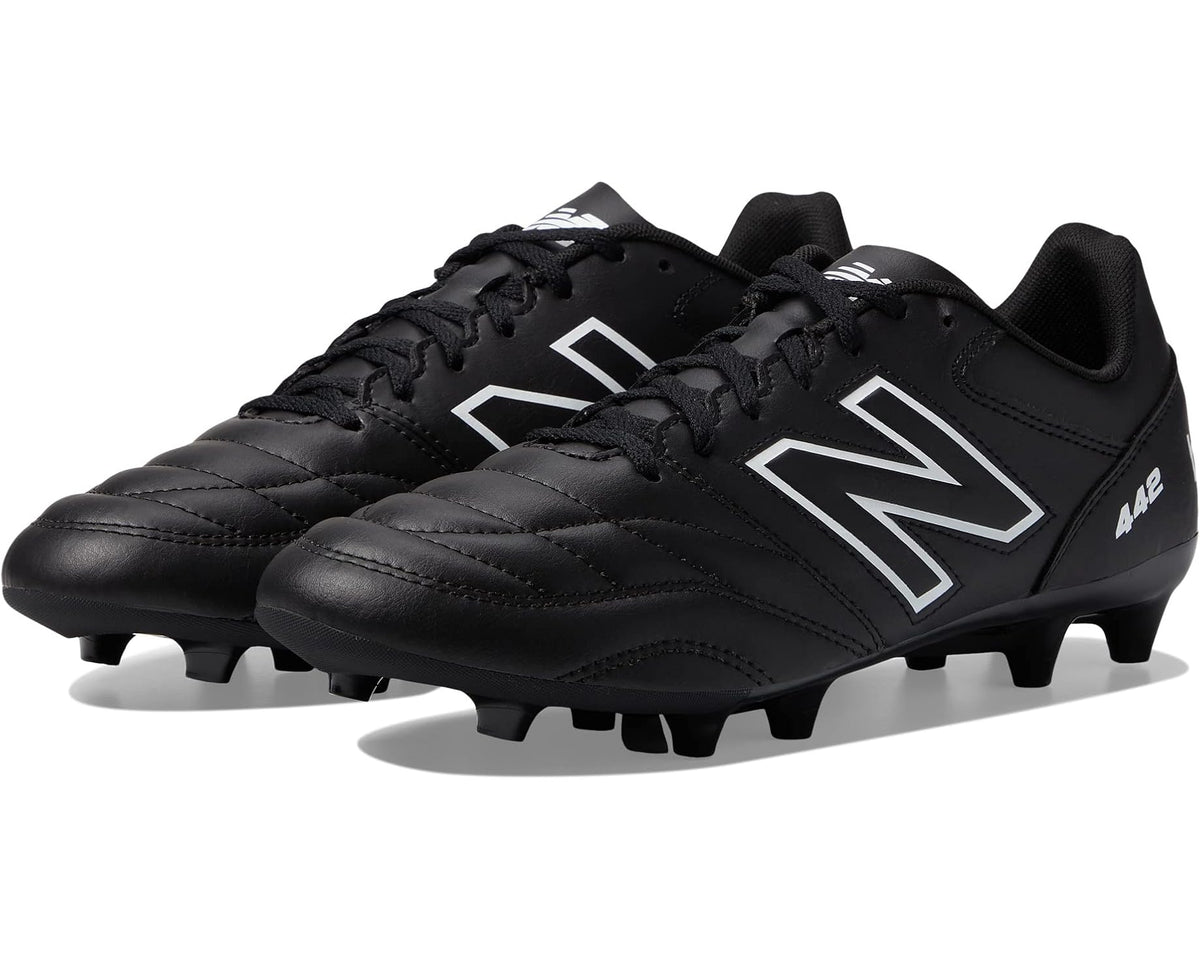 Men's New Balance 442 V2 Academy FG Soccer Cleats Black/White