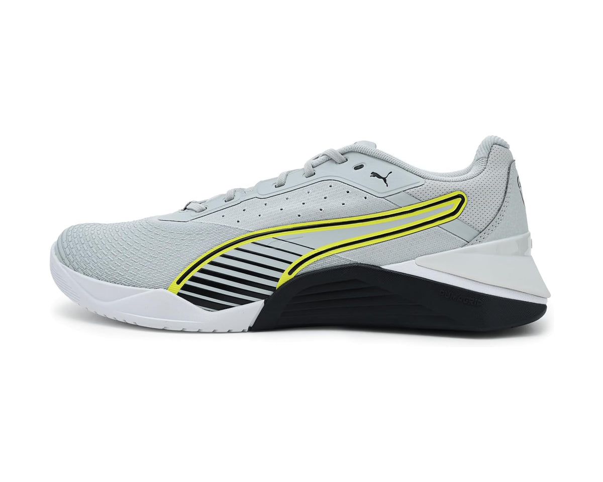 Men's PUMA Fuse 4.0 Cross Training Shoes Cool Light Gray/Puma Black/Lux Lime