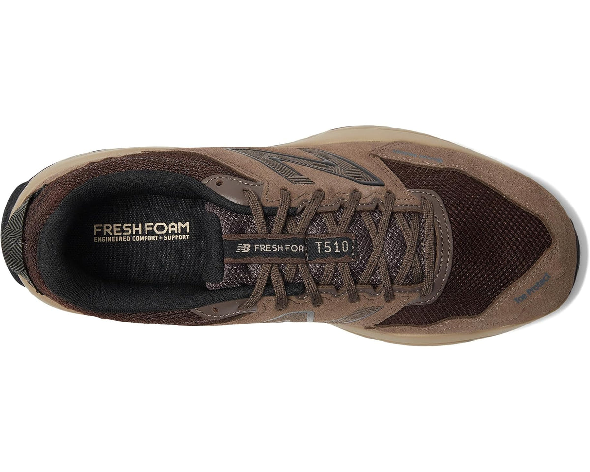 Men's New Balance Fresh Foam T510v6 H2O Resist Dark Mushroom/Stoneware