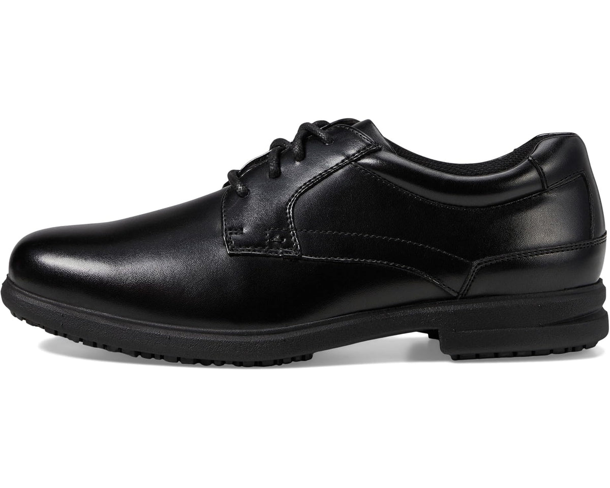 Men's Nunn Bush Sherman Slip Resistant Plain Toe Oxford Black