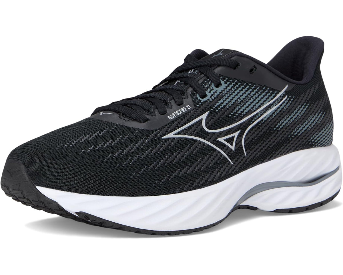 Men's Mizuno Wave Inspire 21 2E Black/Silver