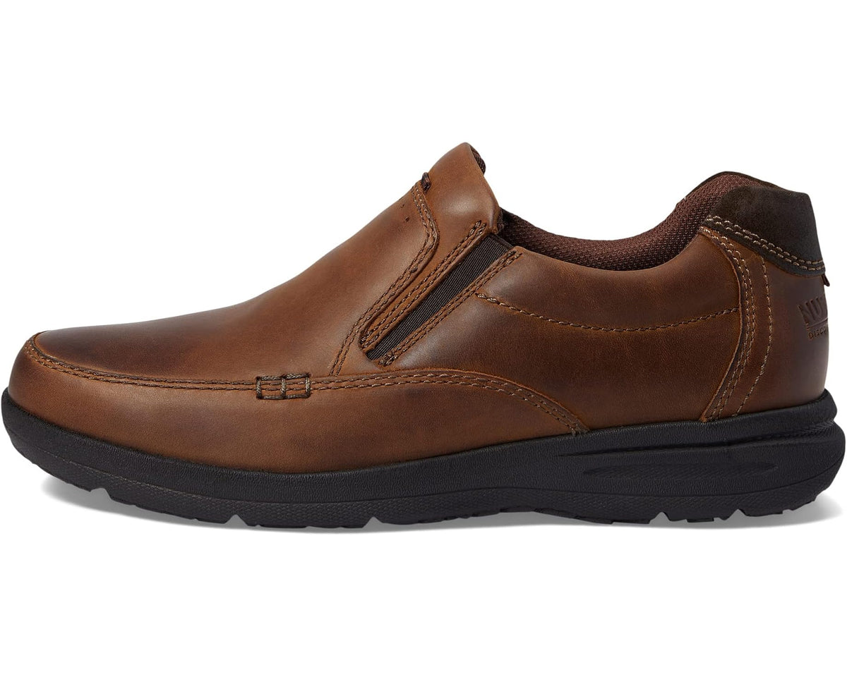 Men's Nunn Bush Cam Moc Toe Slip-On Brown Crazy Horse
