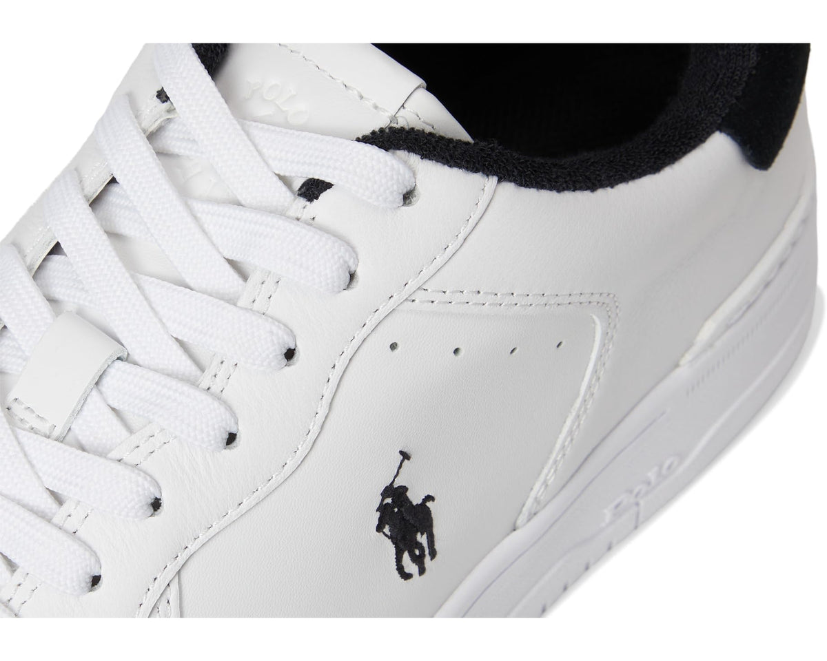 Men's Polo Ralph Lauren Masters Court Leather Sneakers White/Black