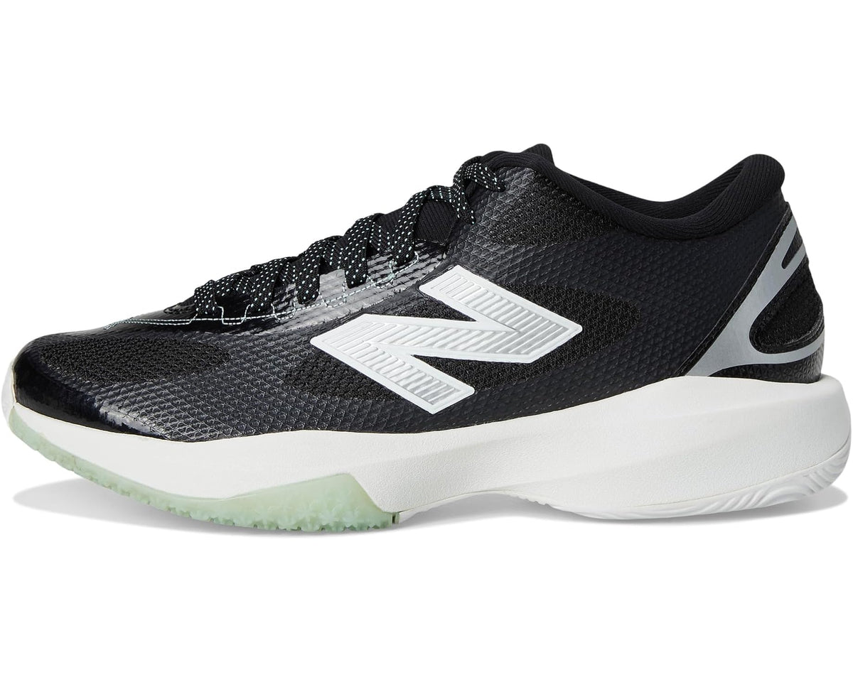 Men's New Balance FreezeLX v5 Box Lacrosse Cleats Black/White