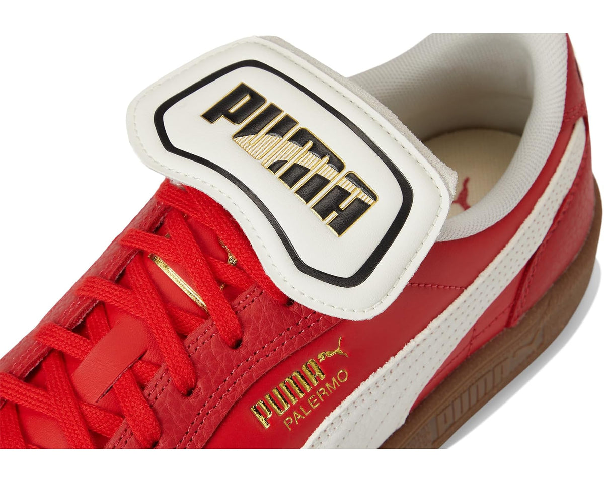 Men's PUMA Palermo Premium Shoes For All Time Red/Warm White