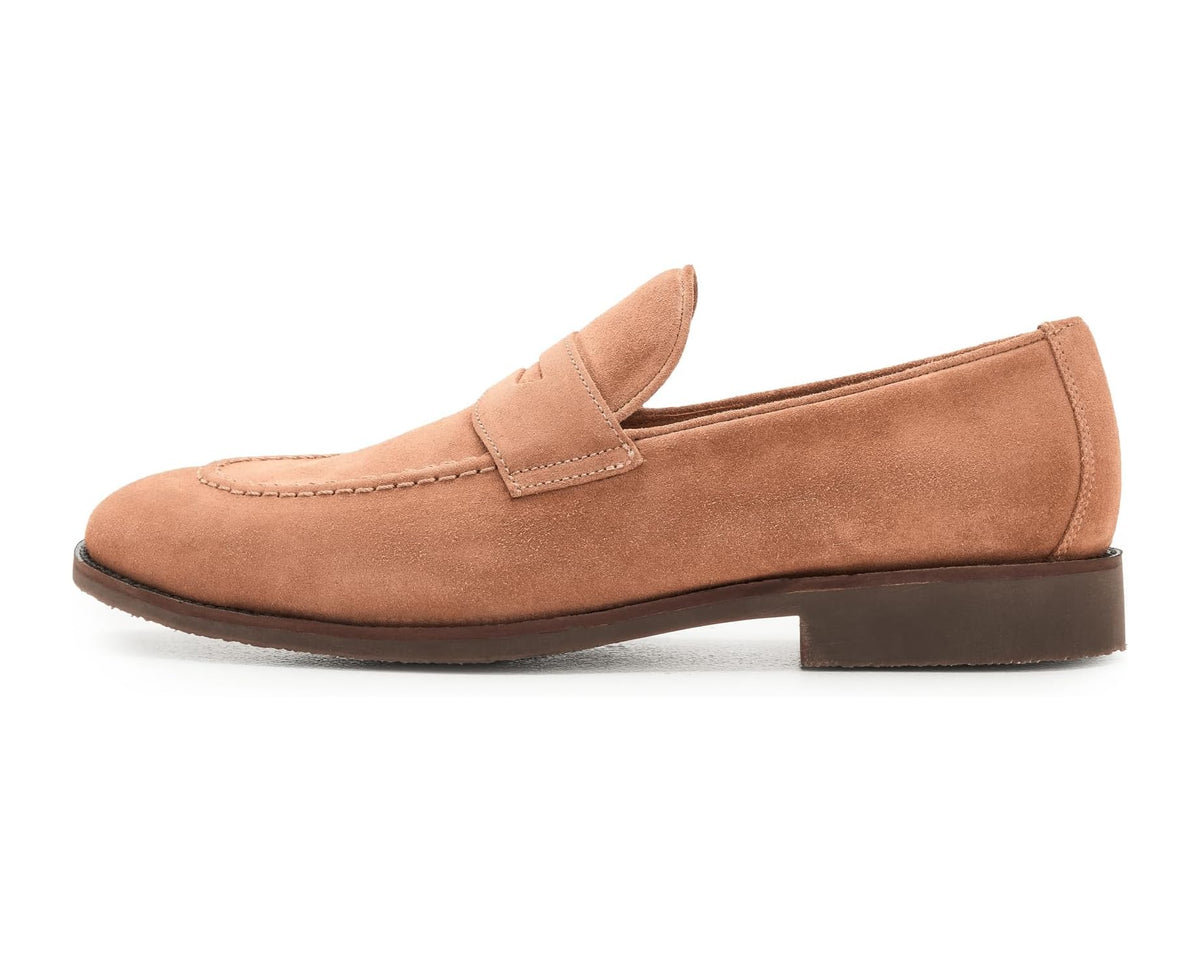Men's Peter Millar Madison Suede Penny Loafer Dark Jute