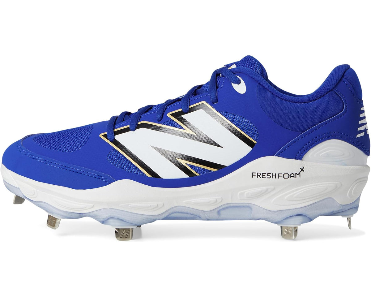 Men's New Balance Fresh Foam X 3000v7 Baseball Cleats Team Royal/White