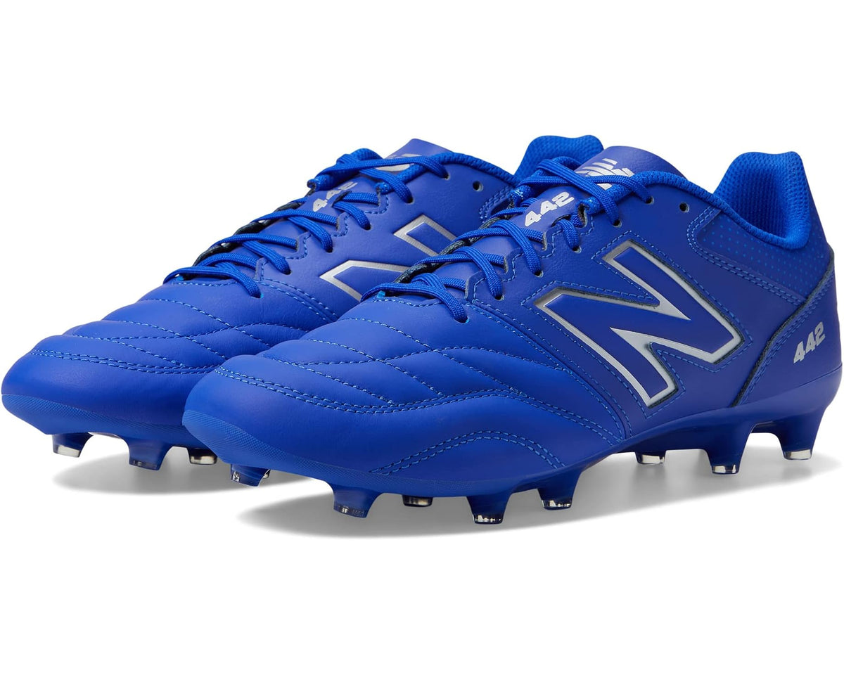 Men's New Balance 442 V2 Team FG Soccer Cleats Blue/White
