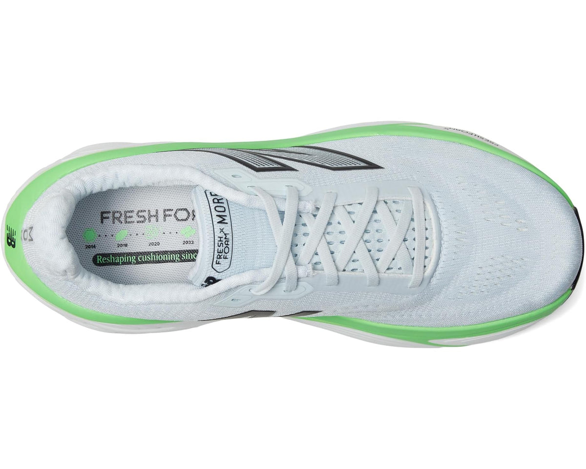 Men's New Balance Fresh Foam X More v5 Ice Blue/Electric Jade/Black
