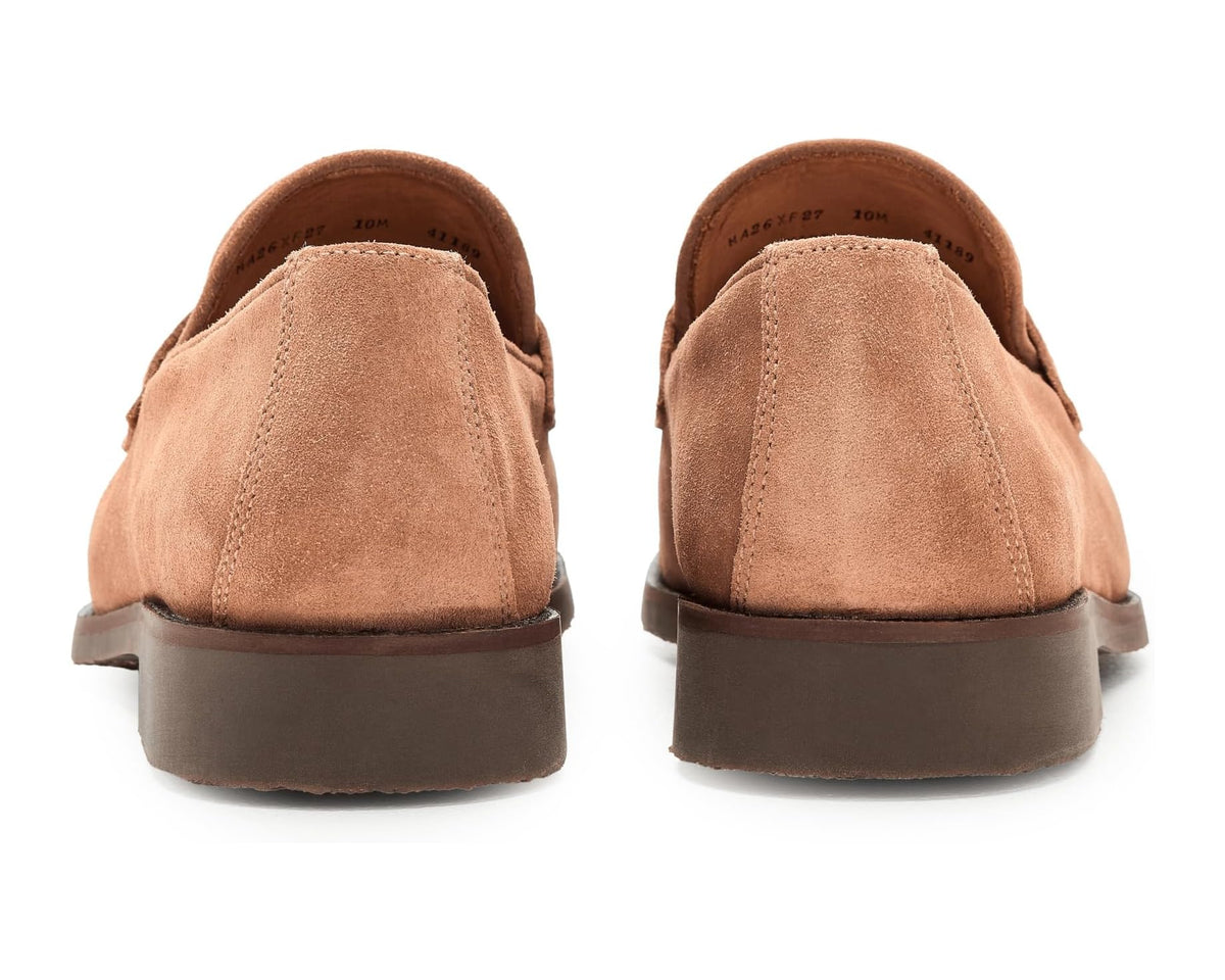 Men's Peter Millar Madison Suede Penny Loafer Dark Jute