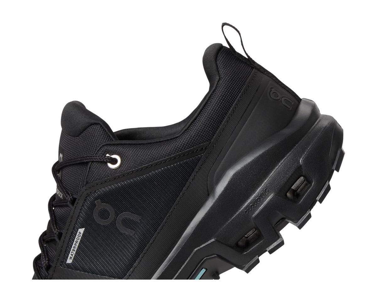 Men's On Cloudrock Low Waterproof Black/Black