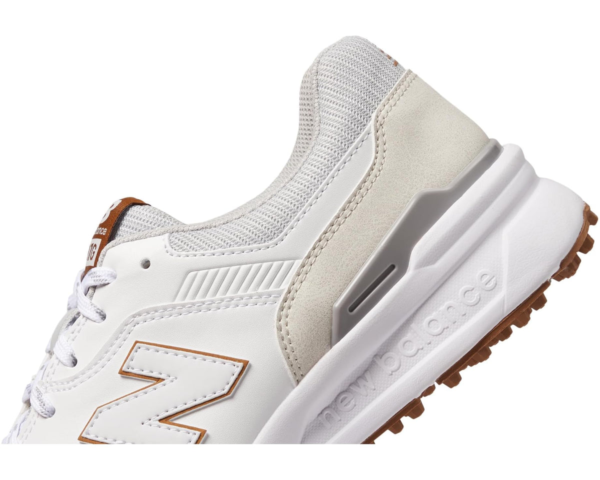 Men's New Balance Golf 997 SL Golf Shoes White/Grey