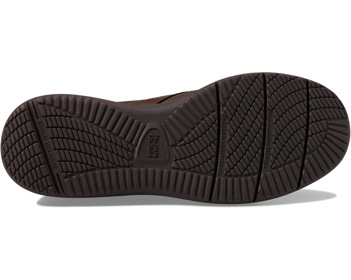 Men's Nunn Bush Conway EZ Moccasin Toe Slip-On Easy Slip-In Loafer Brown