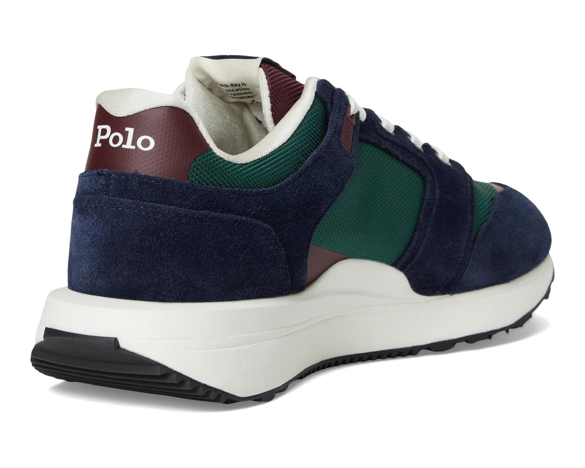 Men's Polo Ralph Lauren Train 89 Suede & Oxford Sneakers Collegiate Color-Block