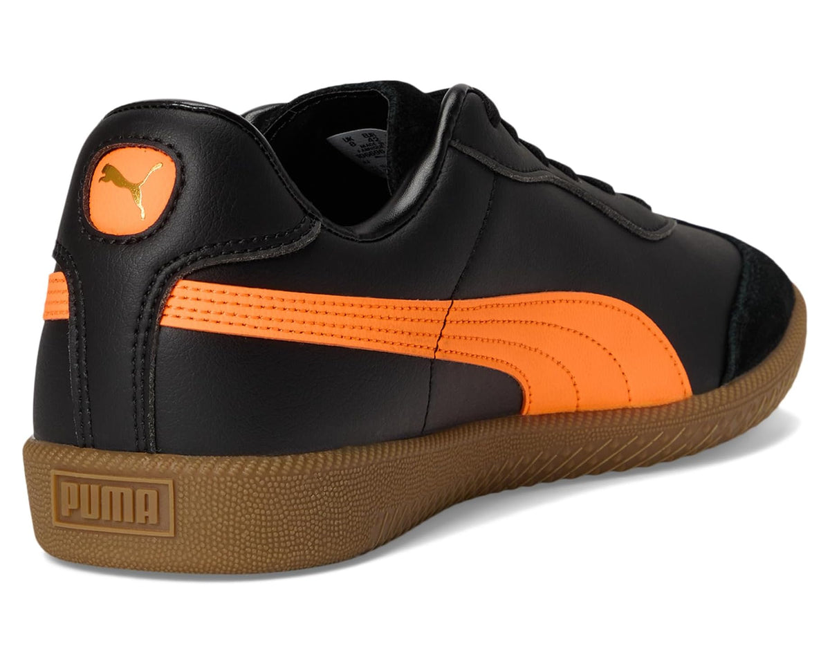 Men's PUMA King 21 Indoor Trainer Soccer Shoes Black/Heat Fire