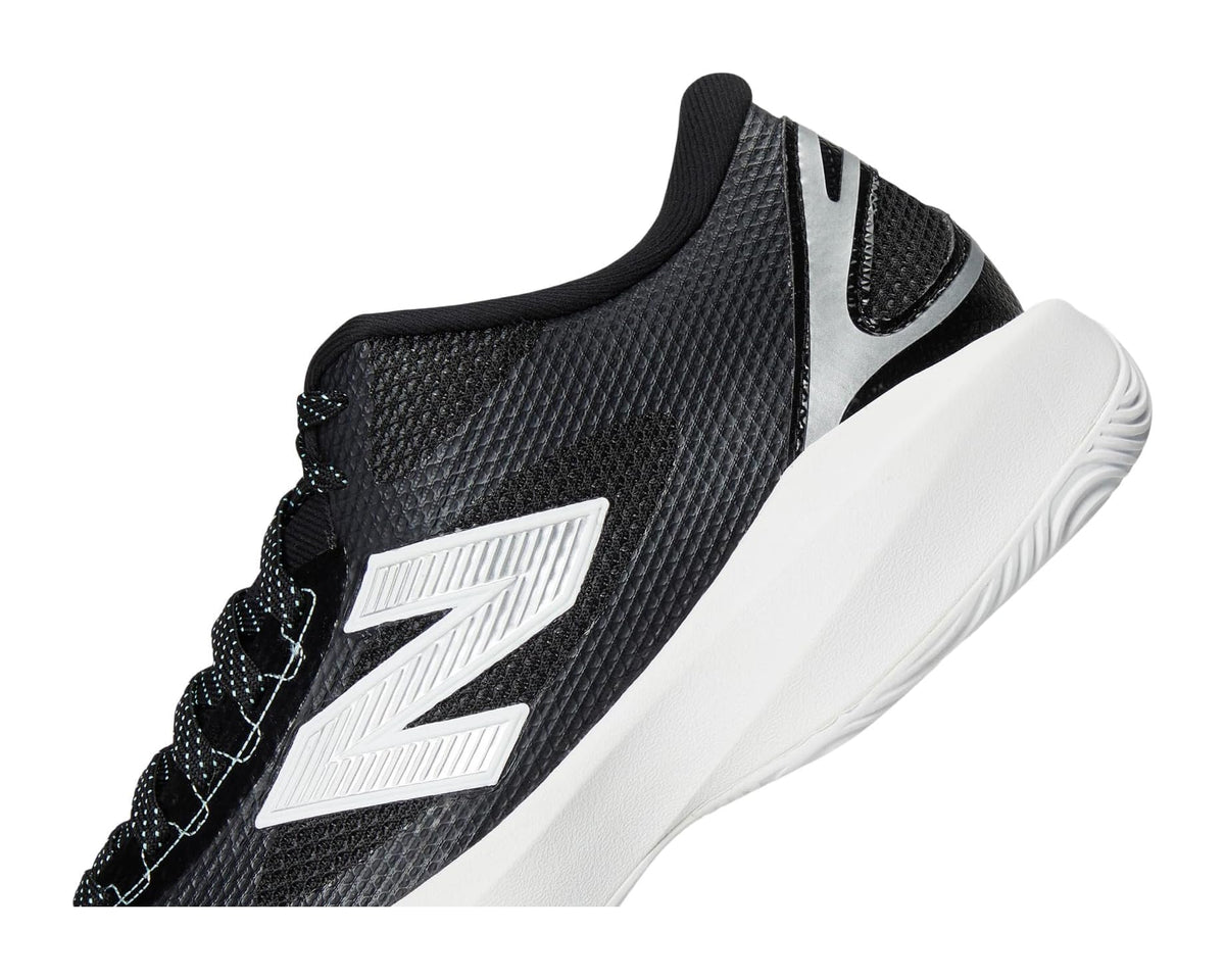 Men's New Balance FreezeLX v5 Box Lacrosse Cleats Black/White