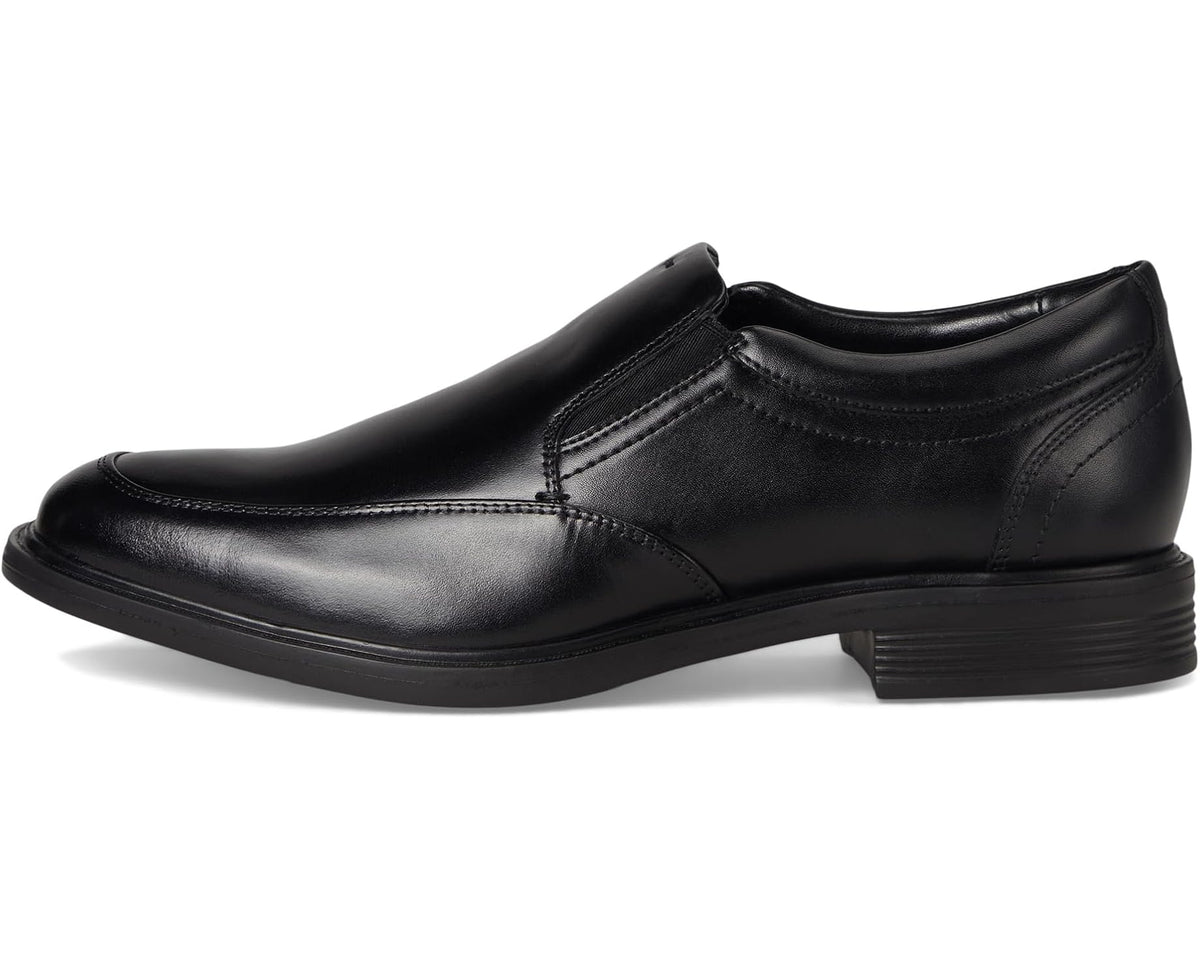 Men's Nunn Bush Stark Moccasin Toe Slip-On Leather Dress Casual Business Formal Loafers Black