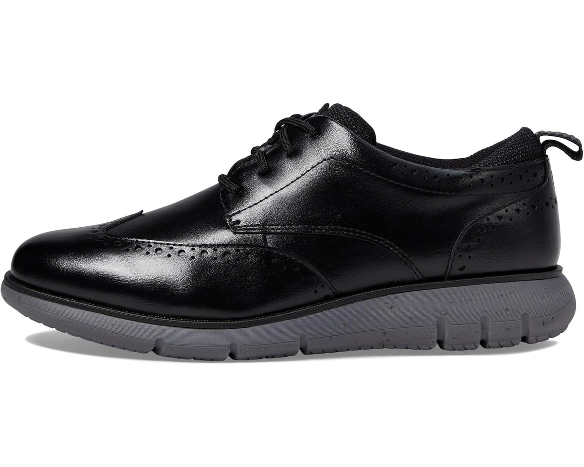 Men's Nunn Bush Stance Wing Tip Oxford Black