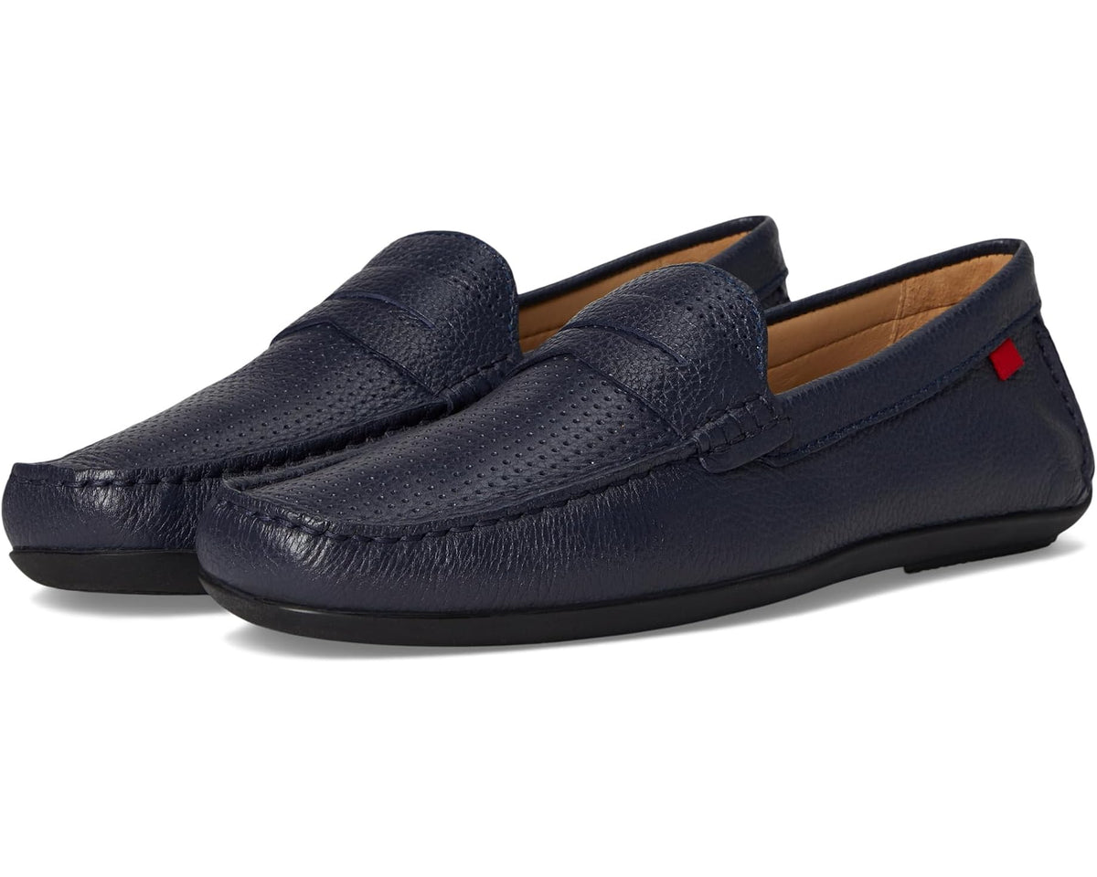 Men's Marc Joseph New York Union Street Perforated Fast Blue Grainy