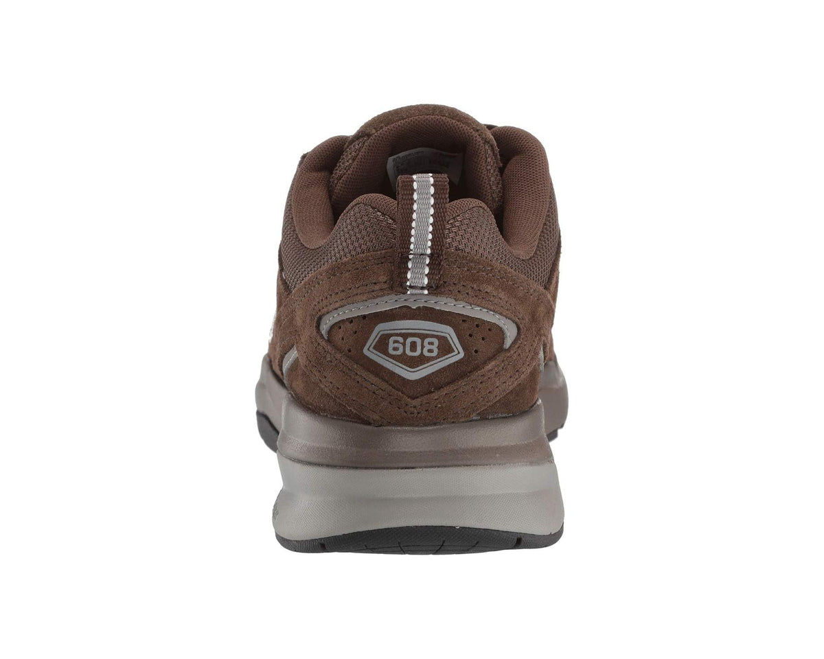 Men's New Balance 608v5 Chocolate Brown/White