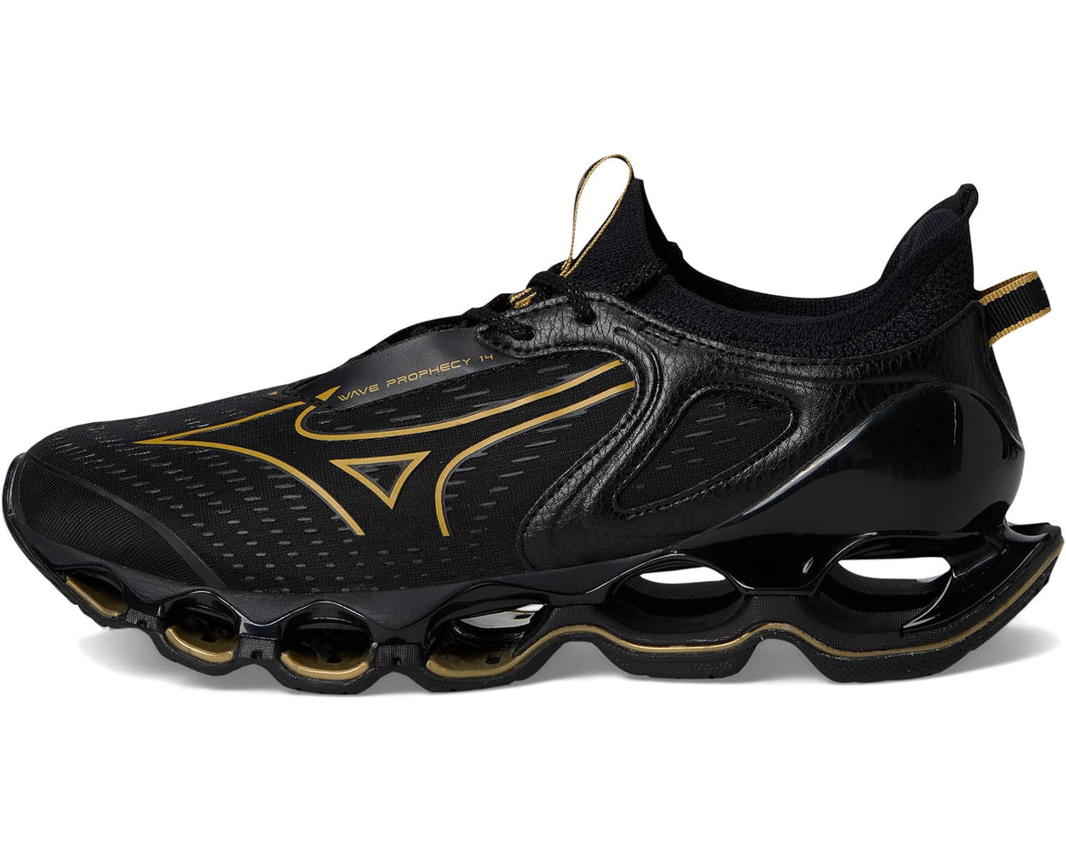 Men's Mizuno Wave Prophecy 14 Black/Gold