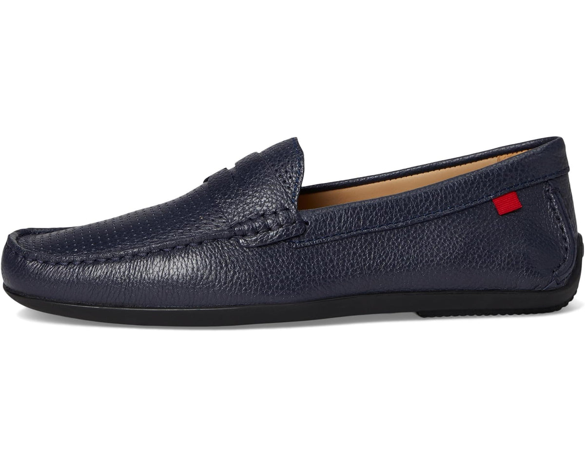 Men's Marc Joseph New York Union Street Perforated Fast Blue Grainy